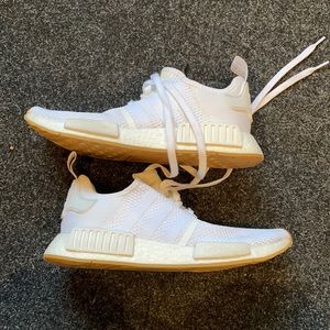 Adidas NMD R1 white sneakers size 9.5